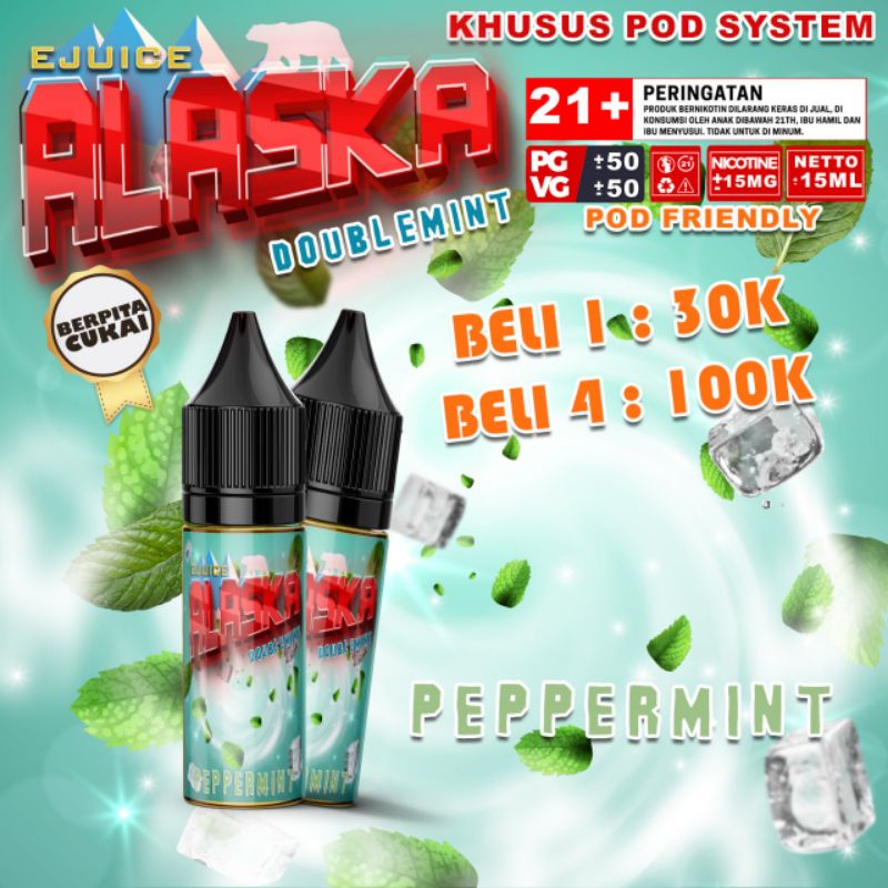 PEPPERMINT LIQUIDS P0D SYTEM MURAH