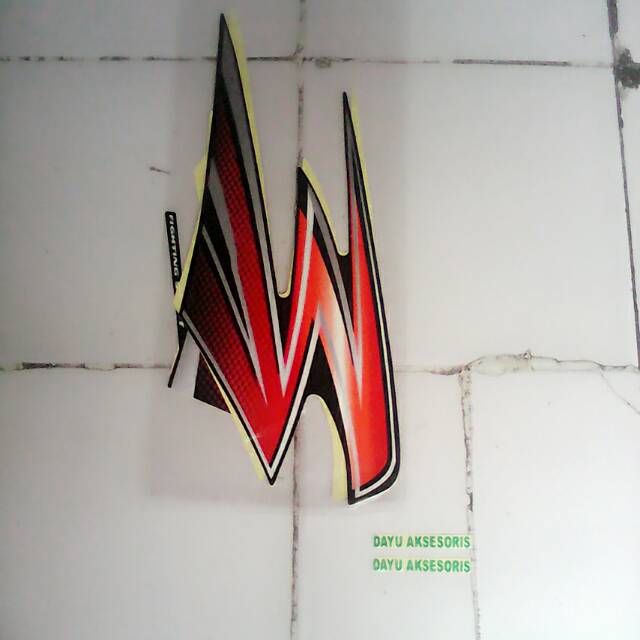 Striping Rx King 2003 hitam orange