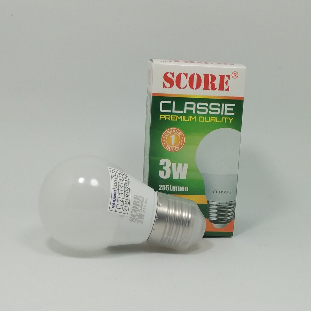 Score Classie Lampu LED Bulb 3 Watt - Cahaya Putih