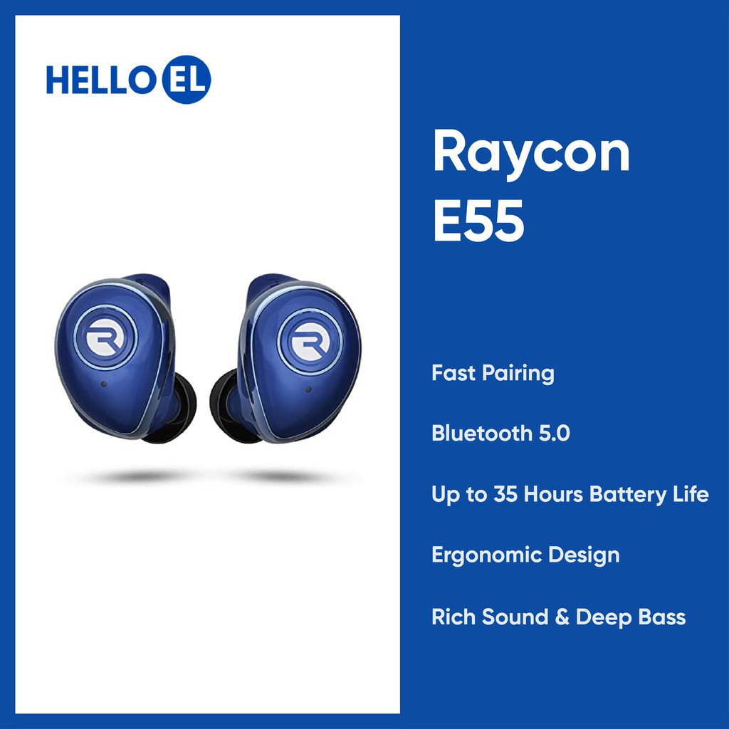 [Baca Deskripsi] DP Raycon The Performer E55 Bluetooth 5.0 True Wireless Bluetooth Earbuds