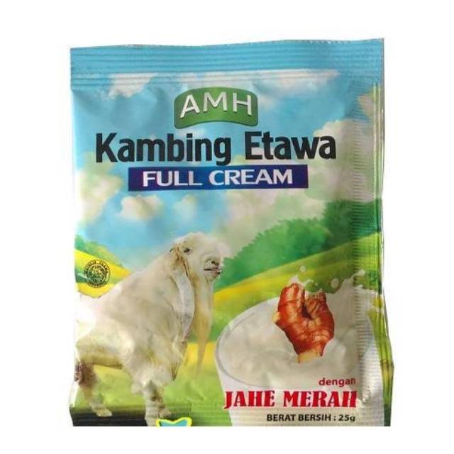 AMH Susu Kambing Etawa sachet rasa jahe atau Original