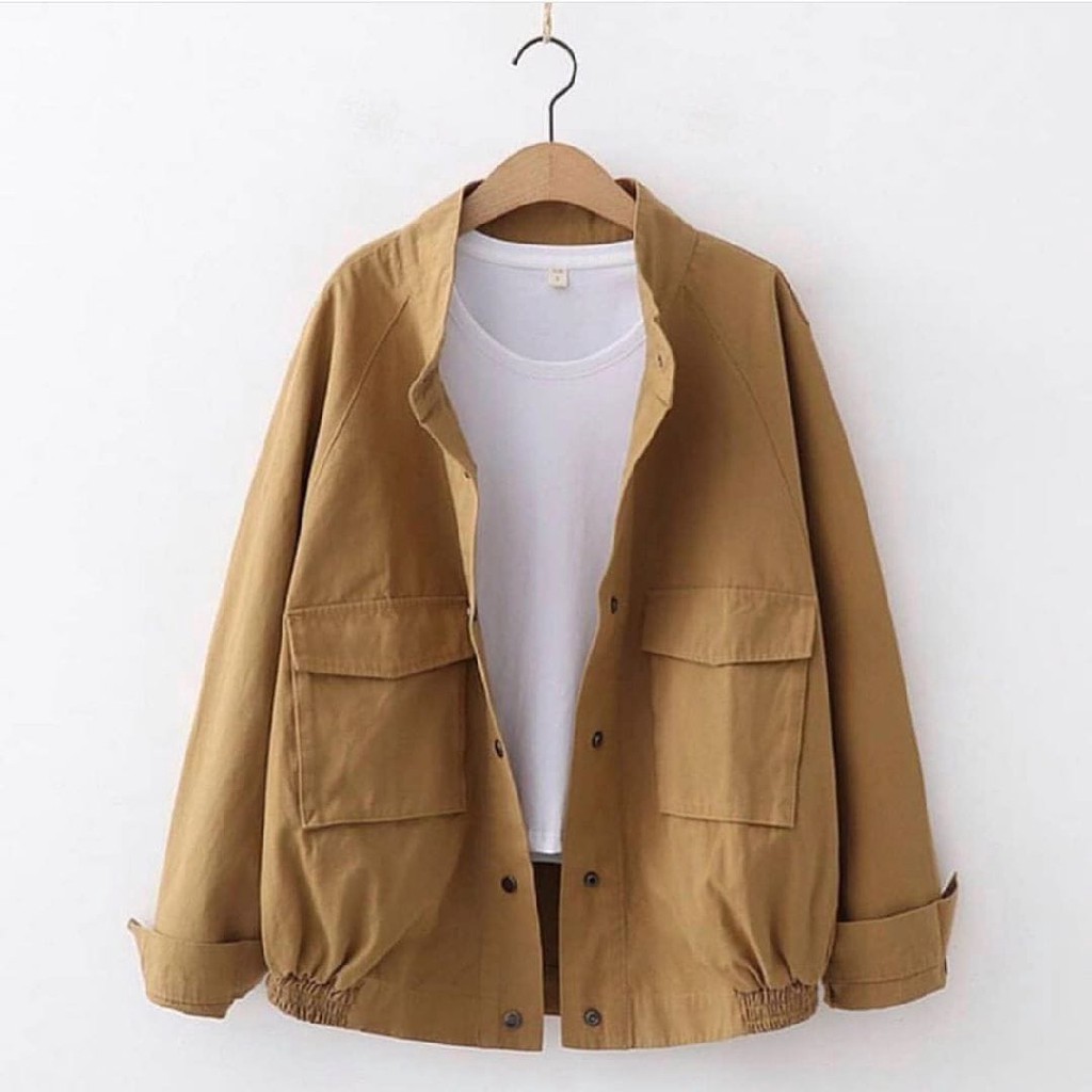 [R.A] SELLY JAKET PARKA Fashion Jaket Parka Big Pocket Kanvas Premium TERLARIS-1