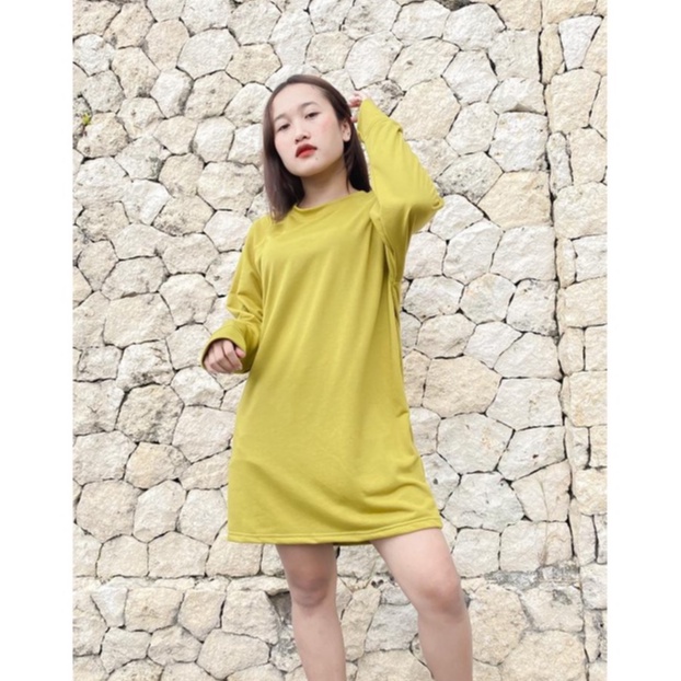 KOREAN MINI DRESS BAHAN BABYTERRY PREMIUM