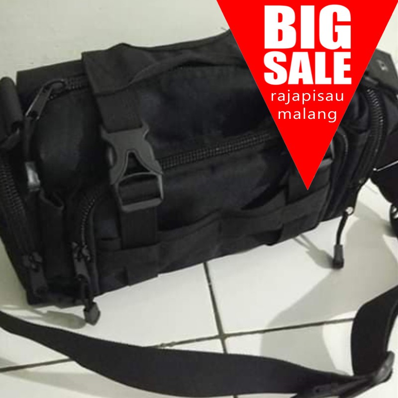 RPM TAS SP HITAM POLOS / TAS SELEMPANG ARMY KOREA TACTICAL