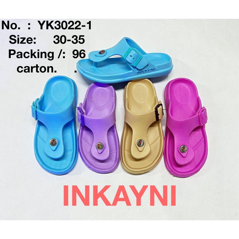 DLA - SANDAL ANAK JEPIT KARET JELLY INKAYNI YK3022-1