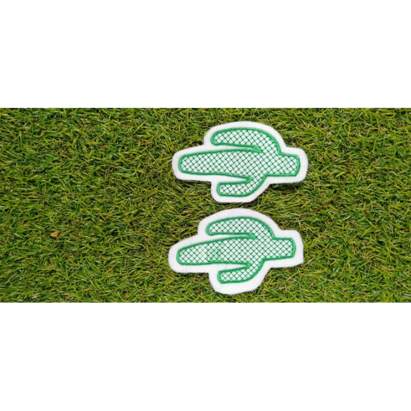 patch bordir kaktus,bunga matahari,mawar