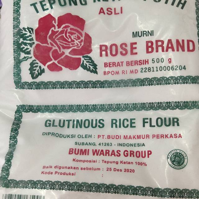 TEPUNG KETAN ROSEBRAND 500GRAM. SEPAKET 2 BKS