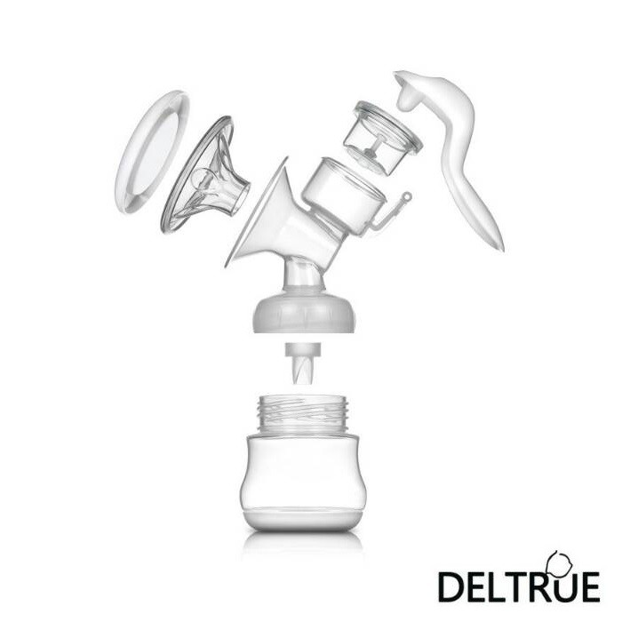 Deltrue Manual Breastpump Pompa ASI Ergonomis Wideneck