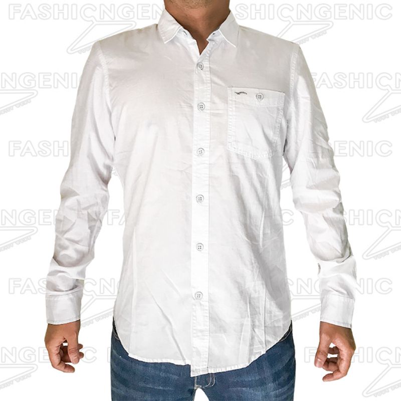 CARDINAL - WHITE Shirt | Kemeja Lengan Panjang Pria Putih