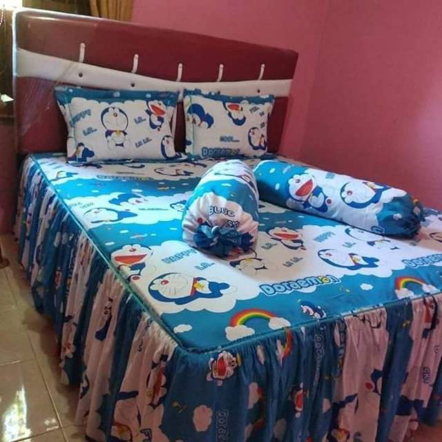 Sprei Rumbai Anak Susun 2 Bahan Katun Lokal Halus, Adem