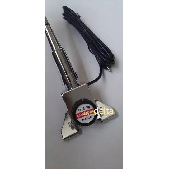 Antena Radio AM/FM JBA 206  chrome jepit kap mesin/bagasi mobil universal