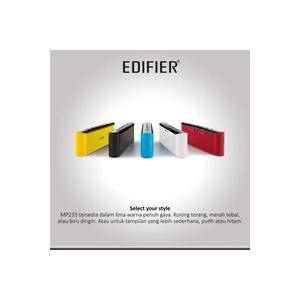 Edifier MP233 Bluetooth Speaker Portable - Hitam, 182.5 x 70 x 36 mm, 12 Jam Baterai