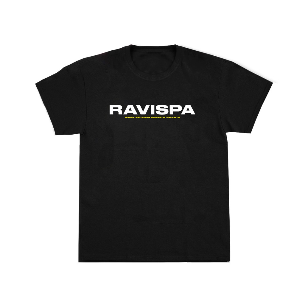 Ravispa T-shirt Black - Pavisco & Poppi Pertiwi Baju Ravispa