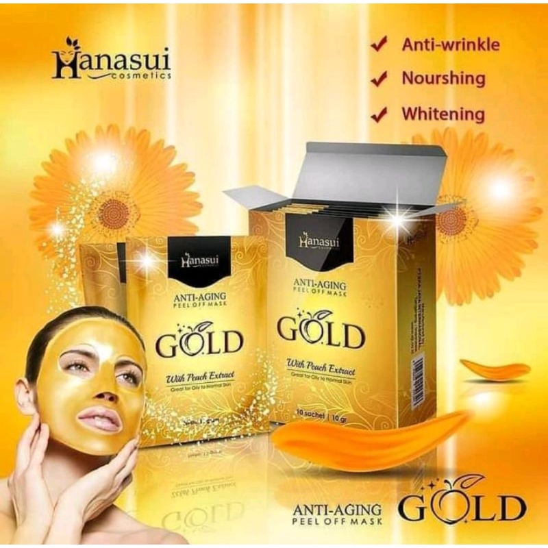 Masker Gold Hanasui (BPOM)