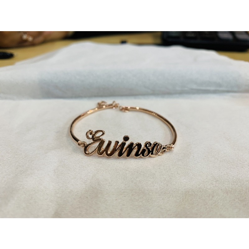 gelang bangle custom nama