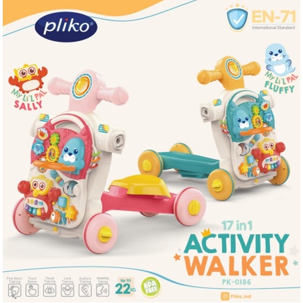 Pliko 17in1 Activity Walker My Lil Pal 17 in 1 mainan belajar jalan baby walker