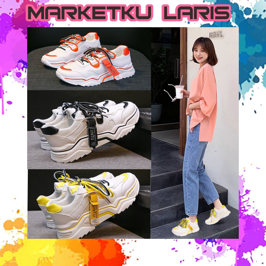 MKL - SEPATU SNEAKERS FASHION WANITA KOREA SEPATU SPORT FASHION IMPORT MURAH SP018