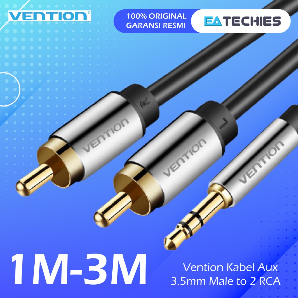 Vention BCF Kabel Aux 3.5mm Male to 2 RCA Male -