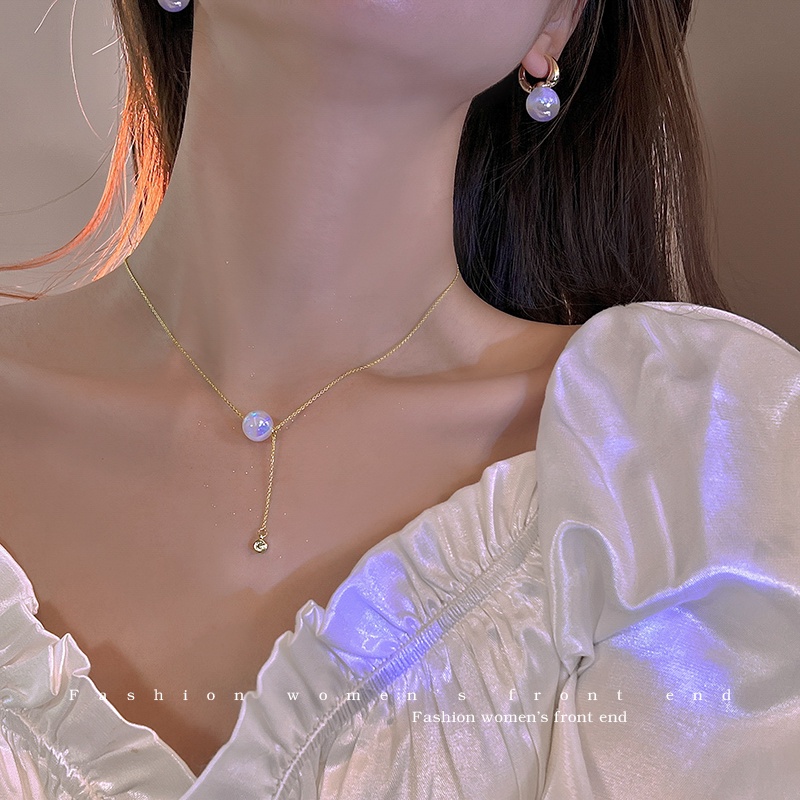 Kalung Mutiara Model Mermaid Untuk Wanita