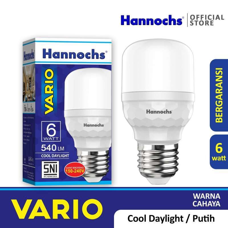 Lampu LED Hannochs VARIO LED Bulb 6 Watt Bohlam Cahaya Putih