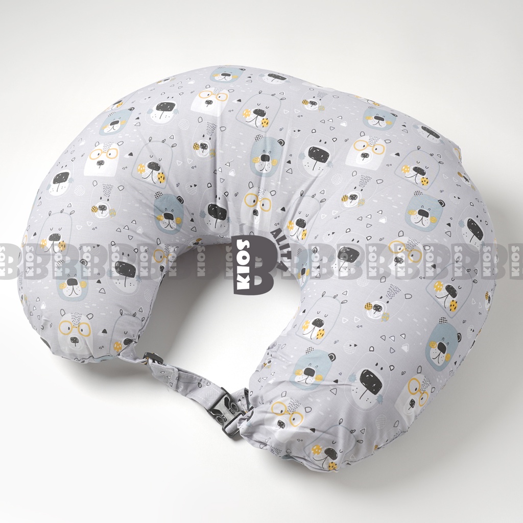 JUMBO BANTAL MENYUSUI BAYI / UKURAN JUMBO BANTAL IBU MENYUSUI ASI / NURSING PILLOW BUSUI BANSU-GRAY BEAR