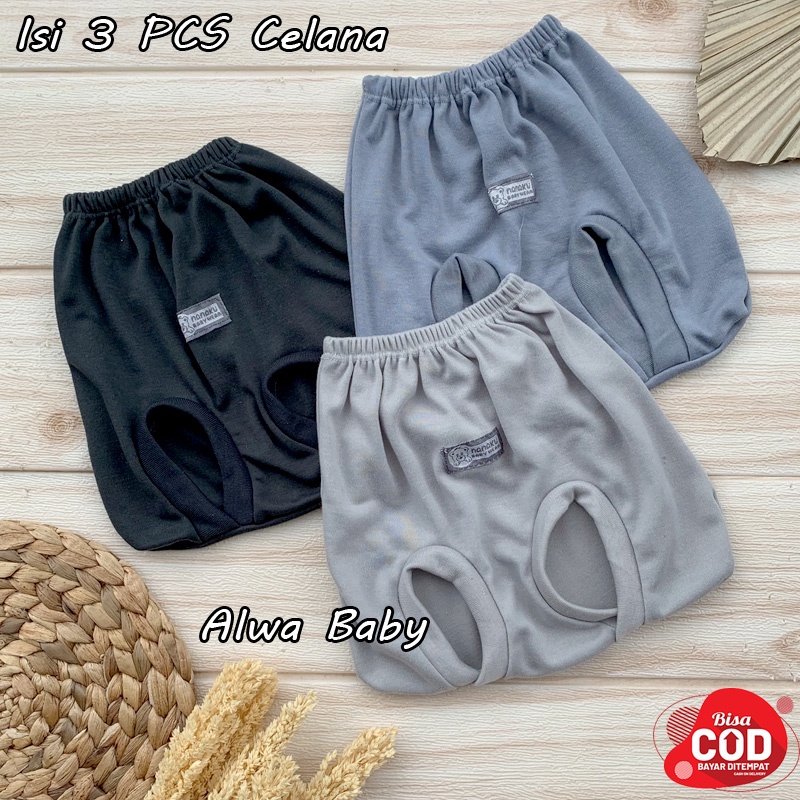 3 PCS Celana POP Bayi Baru Lahir Celana kacamata Bayi Almeera Baby and Kids