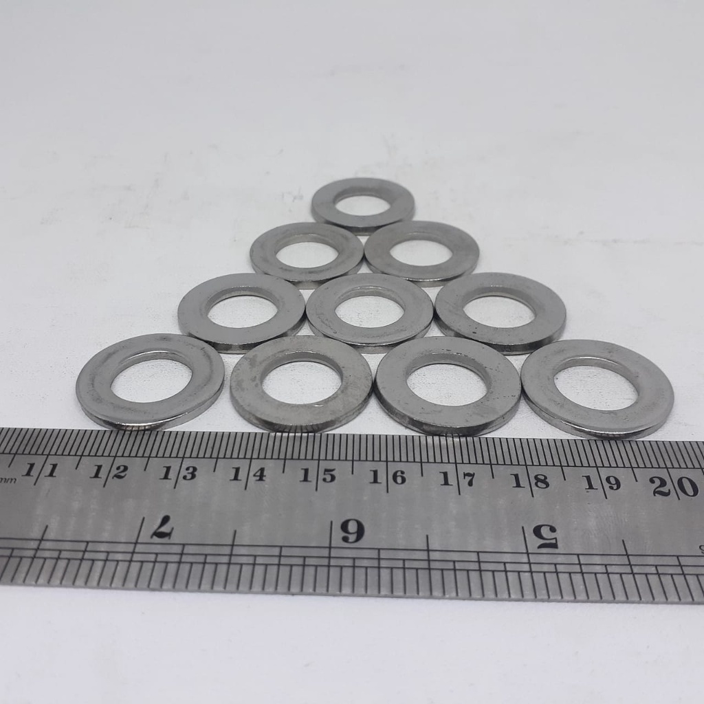 RING PLAT M12 STAINLESS STEEL / RING PLAT STAINLESS M12 SUS 304 / RING PLATE SS M12 SS304 ANTI KARAT