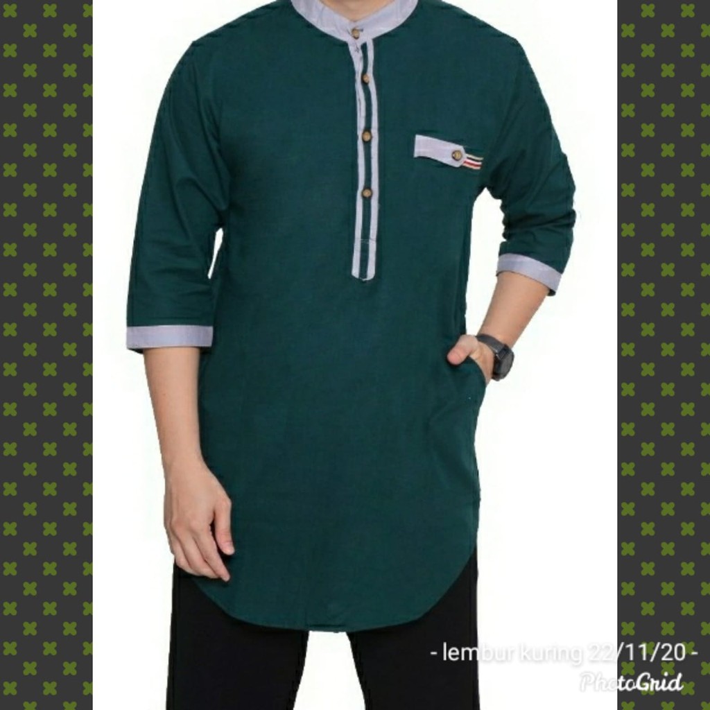 Baju Koko Qurta Kurta Ar-Ridho Katun Premium Ukuran Jumbo