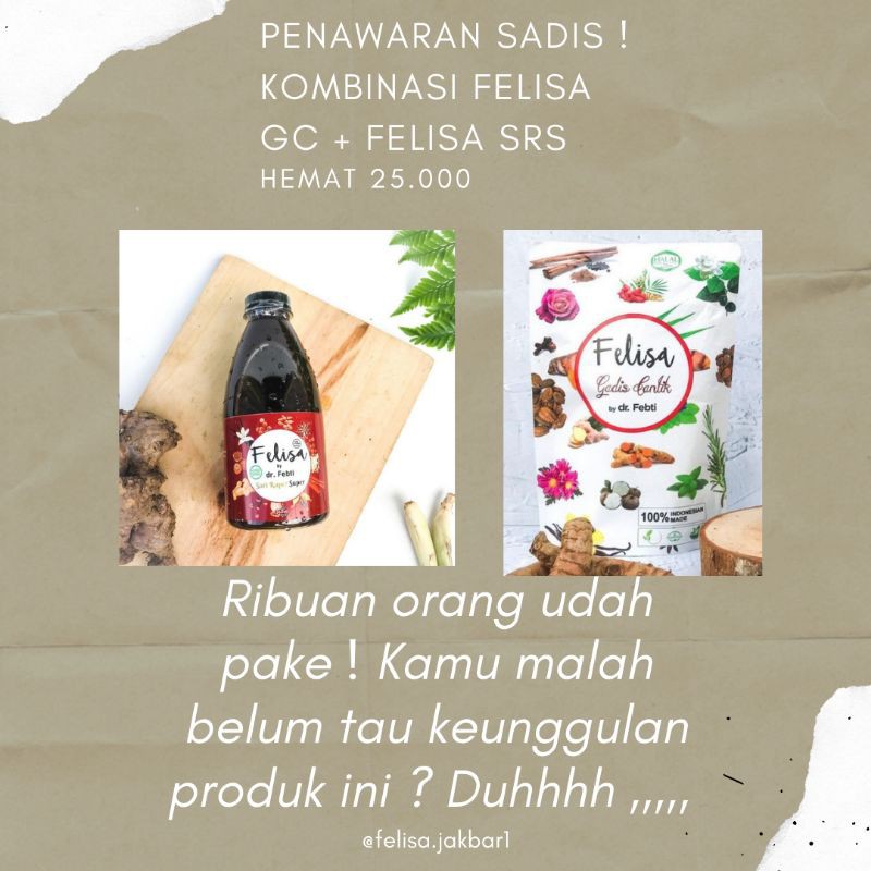 

felisa sari rapet dan felisa she's herbs by dr. febti