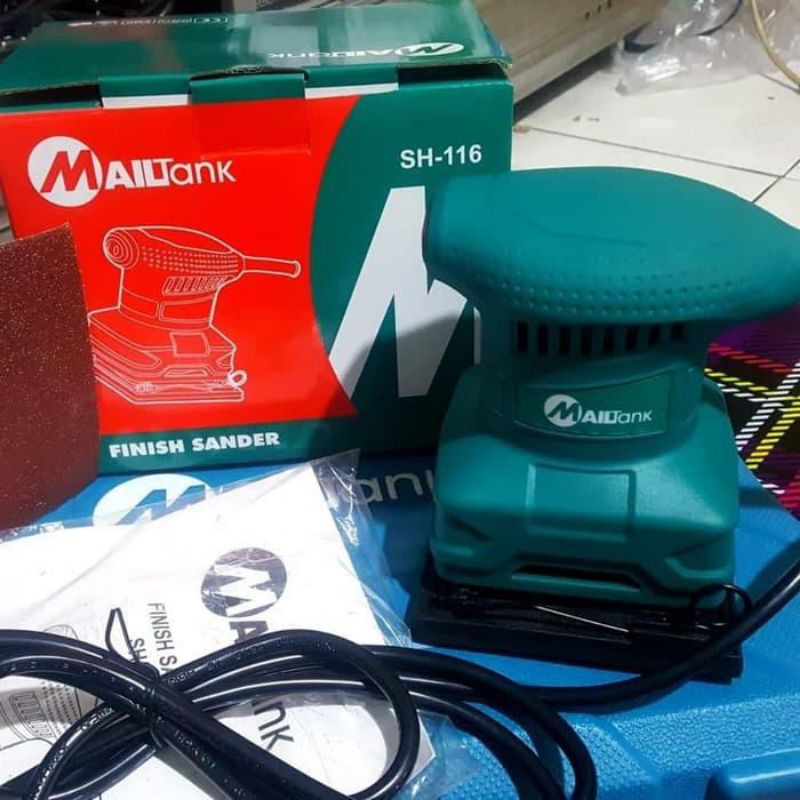 Mailtank Sh116-Elektrik Sander Mesin Amplas Kayu Mesin Amplas Tembok Sh116