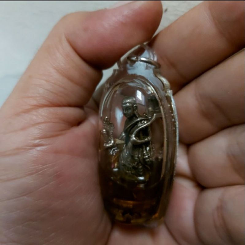Phra Sivali Monk OIL Fortune Rich Thai Buddha Amulet