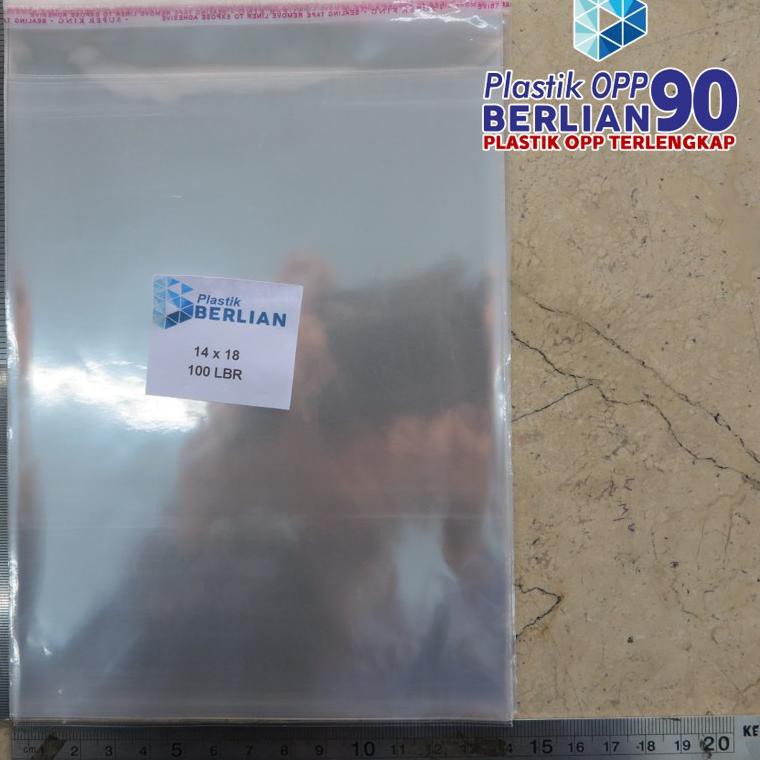 

fw QBP PLASTIK OPP 14 X 18 CM 18 MIC 100LBR/PLASTIK YASIN CL Diskon¯
