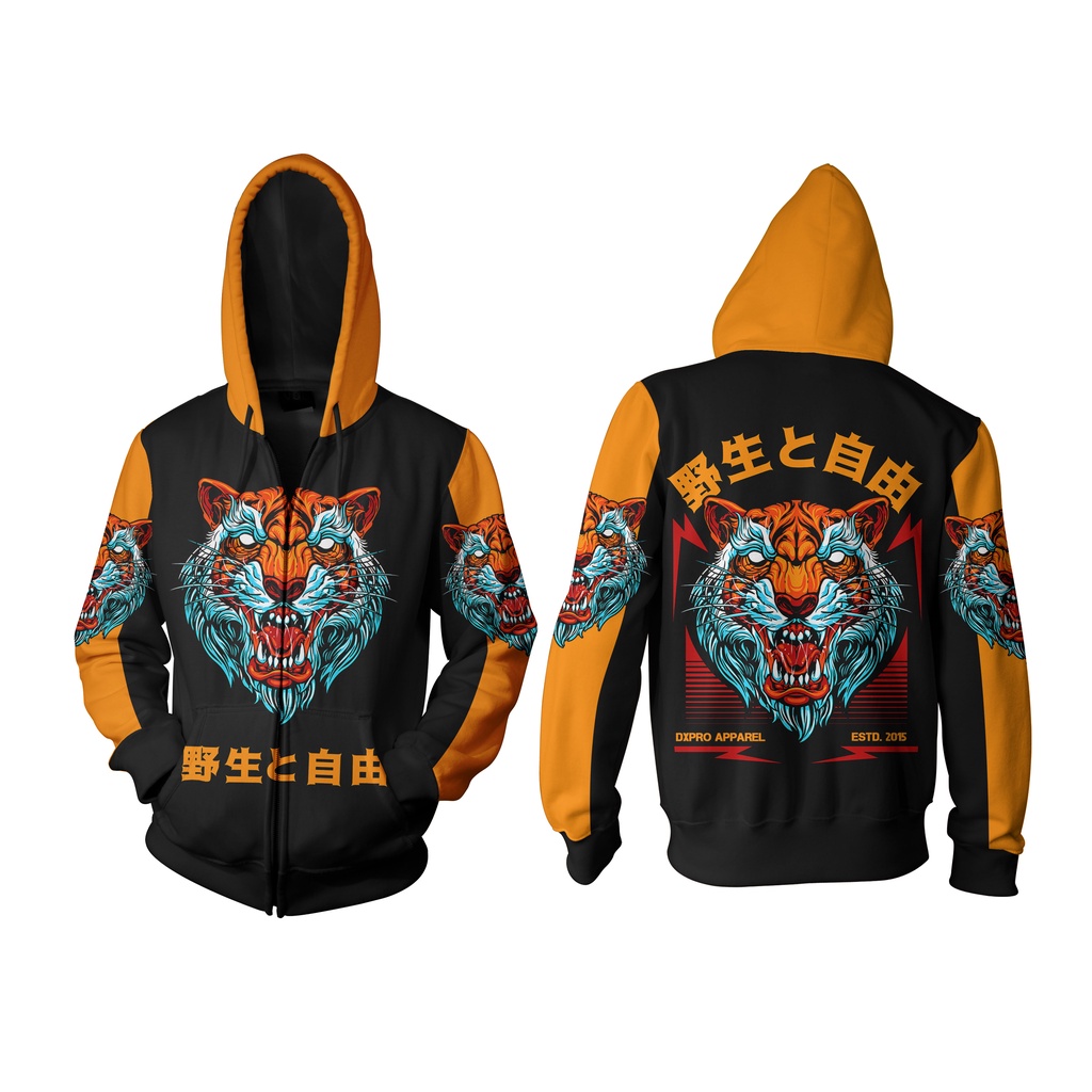 ZIPPER JAKET  RACING YAKUZA TIGER LIMITED EDITION