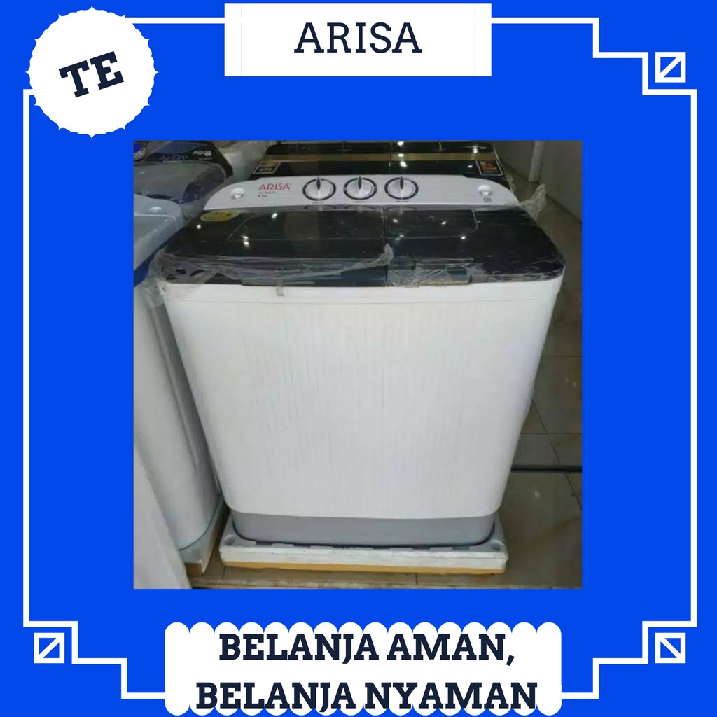 MESIN CUCI ARISA 2 TABUNG LOW WATT CUMA 120 WATT 8KG 8898
