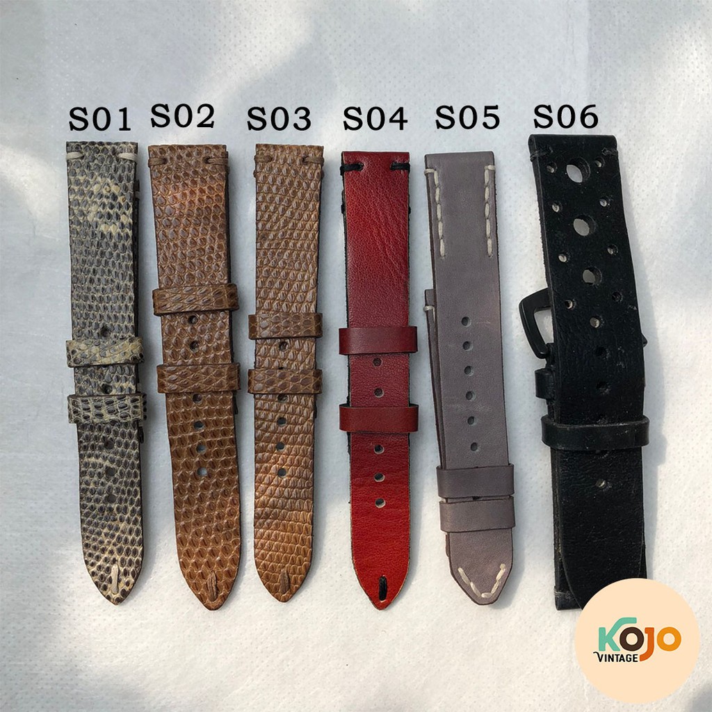 Strap Jam Tangan Kulit Pria Wanita Antik Jadul Vintage