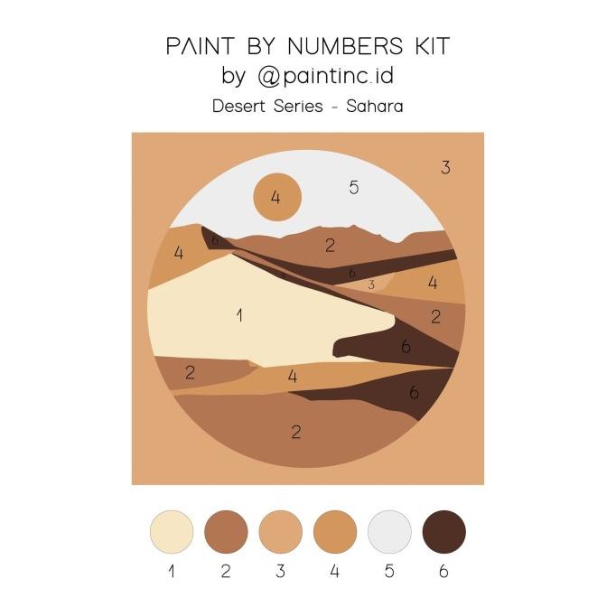 

Paint by Numbers Kit: Desert Series - Sahara | Paint Inc