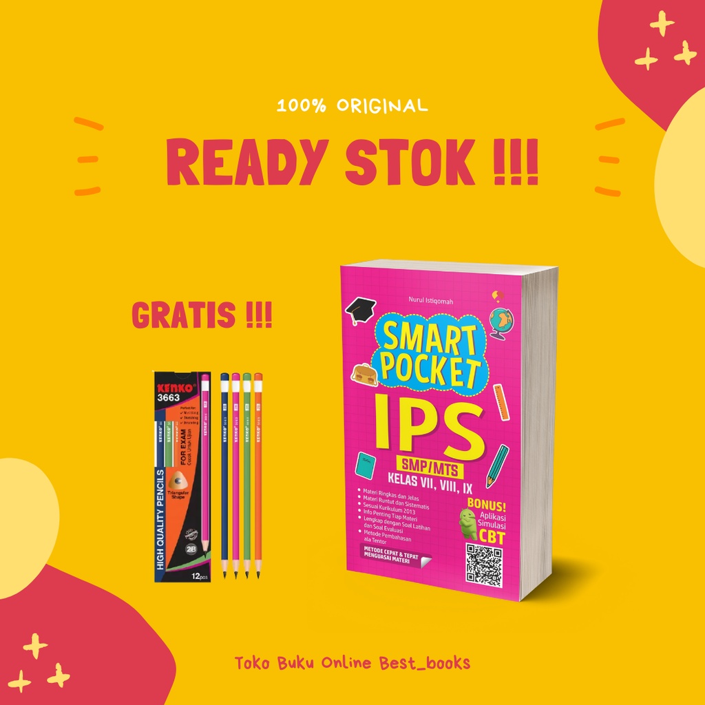 BUKU POCKET RUMUS SMP - SMART POCKET MATEMATIKA IPA BAHASA INGGRIS BAHASA INDONESIA SMP/MTS-SMART IPS SMP