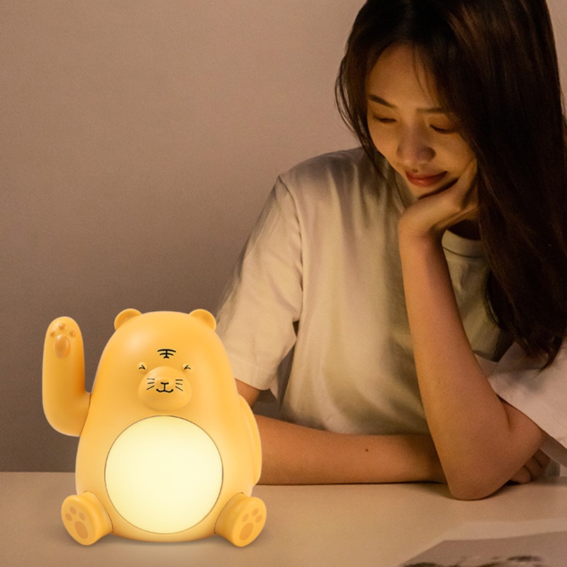 Zzz Tiger Beckon Lampu Malam Perawatan Mata Anak Ramah Kulit