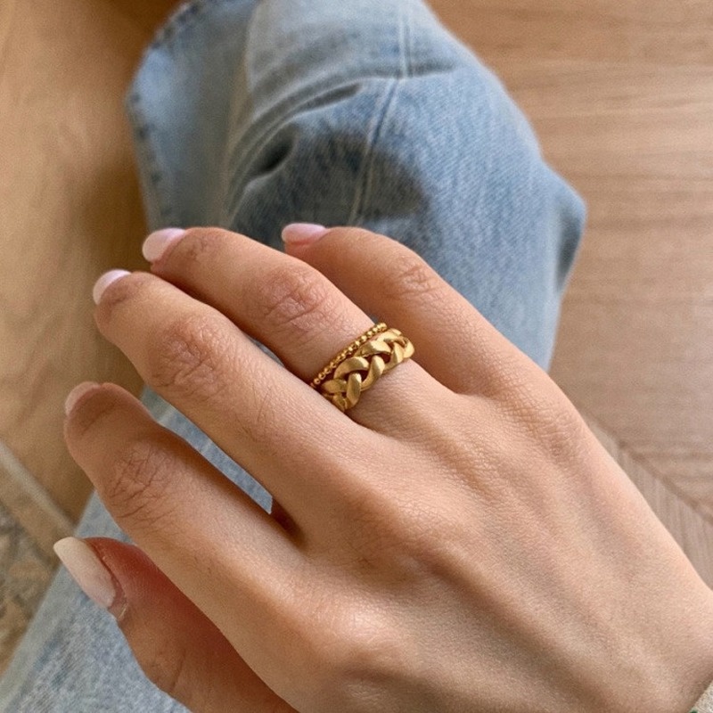 Japanese Entry Lux Woven Twisted Index Finger Ring