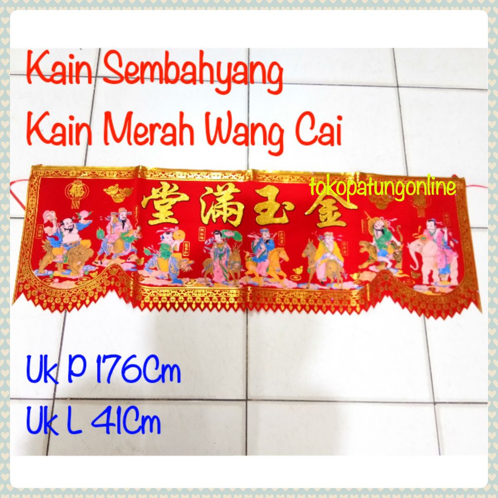 Kain Merah Wang Cai Taiwan 8 Dewa 002