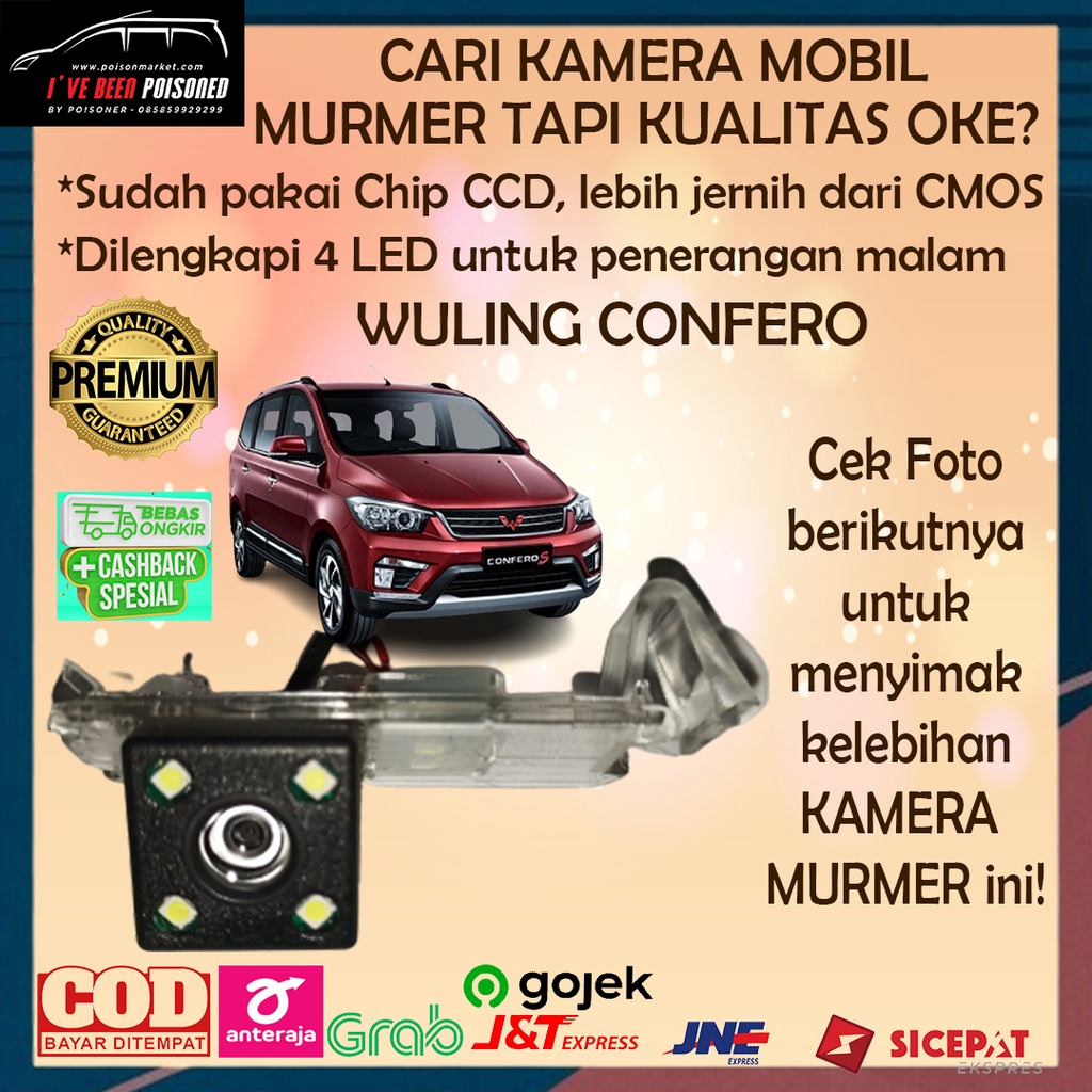 Budget Series - Kamera Mundur Mobil Wuling Confero Kamera Parkir Mobil Wuling Confero Kamera Mobil W