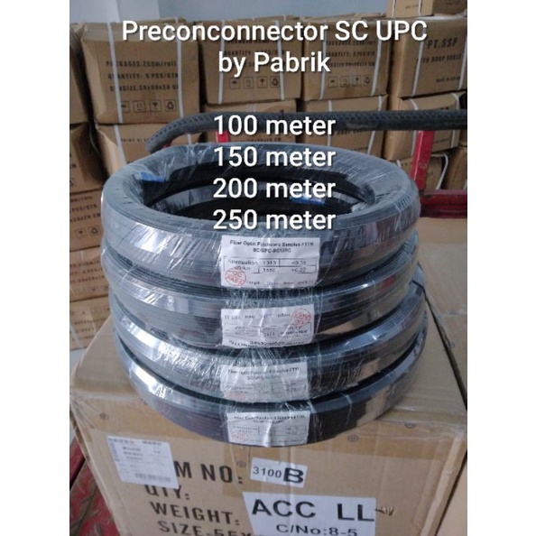 0ftth kabel 150M Preconconnector precon SC UPC