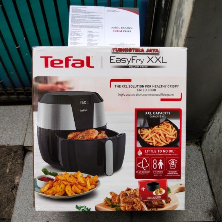 Tefal Digital Air Fryer XXL 5.6L Easy Health Fryer EY702D66 Resmi Tefal