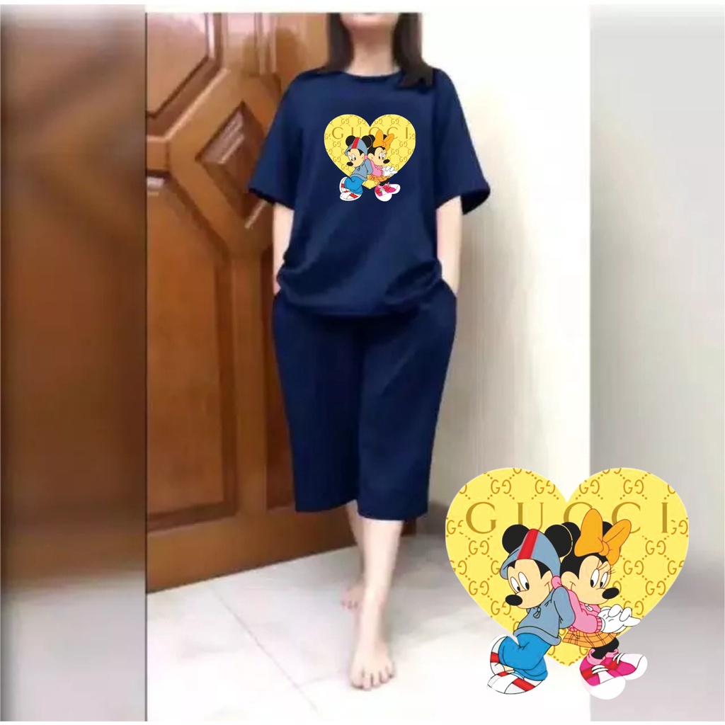Setelan Kulot JUMBO Wanita Big Size LD 120 MM Love