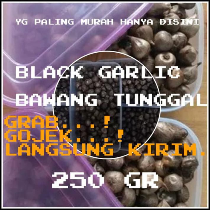 

MANJUR BAWANG PUTIH HITAM TUNGGAL-BAWANG HITAM LANANG SIUNG-BLACK GARLIC 250G