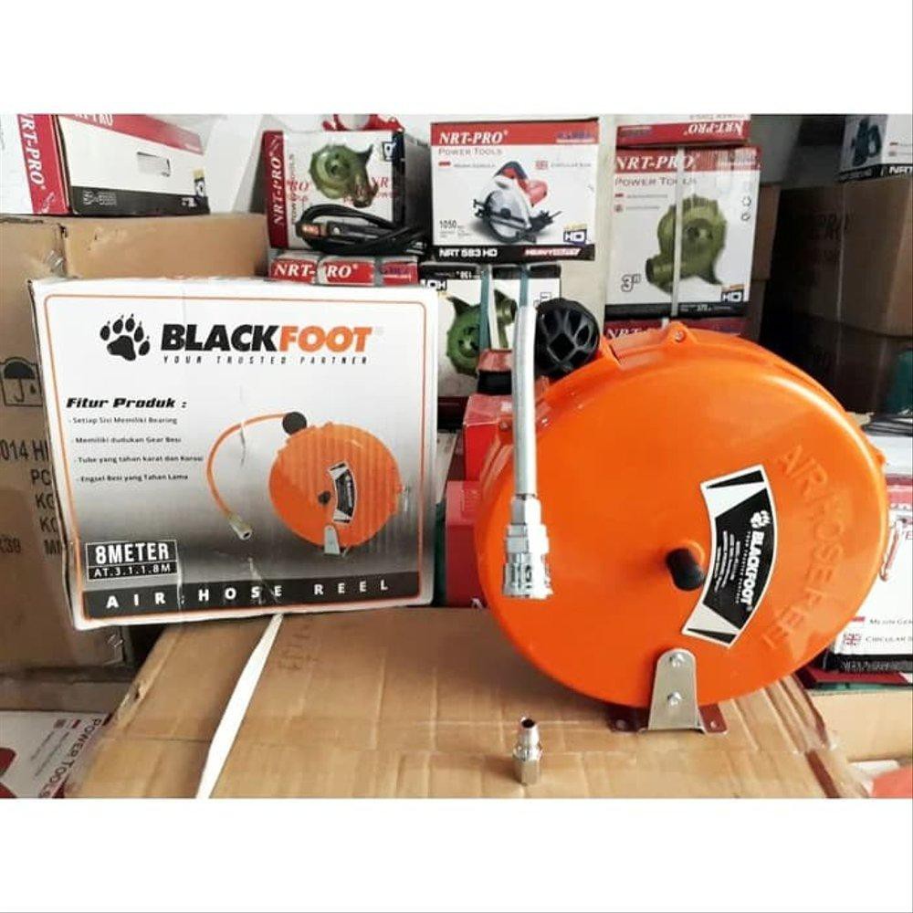 Jual selang kompresor air hose reel BLACKFOOT selang angin kompresor gantung  selang gulung Limited