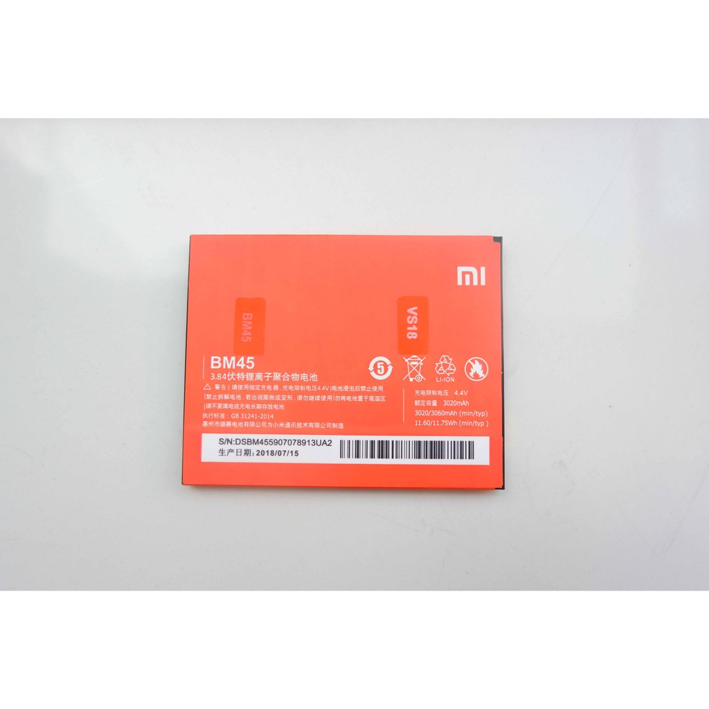 Baterai HP XiaoMi Redmi Note 2 BM45 Original OEM | Note 2