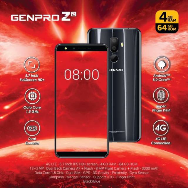 Genpro Z2 Ram 4 64gb 100 Original Garansi Resmi 1 Tahun Shopee Indonesia