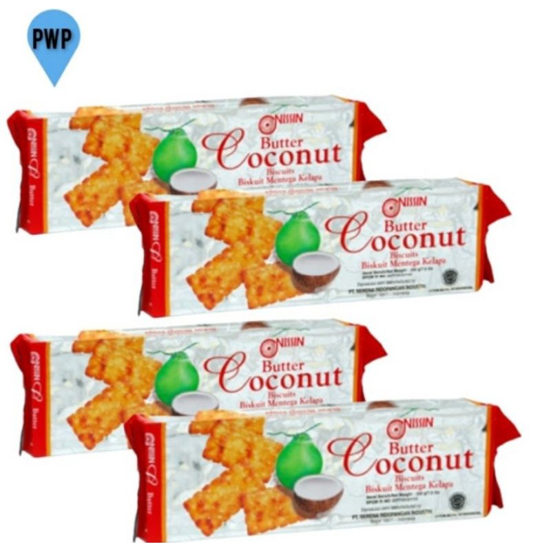 

Nissin Butter Coconut Biscuits Mentega Kelapa 200gr Paket 4 Pc