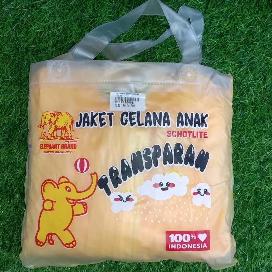 Jas Hujan Anak Tranparan